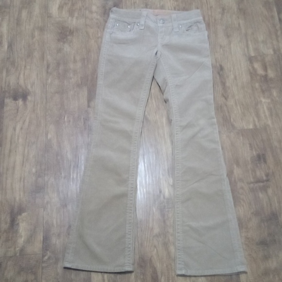 Rock Revival Women's 26 Bootcut Cords Light Brown Jen NWOT DEFECT - Picture 4 of 11